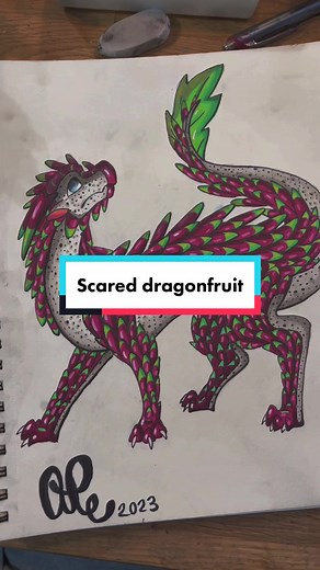 Scared Dragonfruit Artwork: Exploring the Terrifying Beauty of Dragons