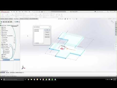 Bend Order in SOLIDWORKS Sheet Metal Parts
