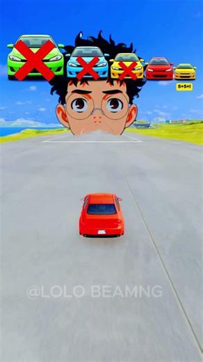 Big and Small car vs Rumi - BeamNG.Drive