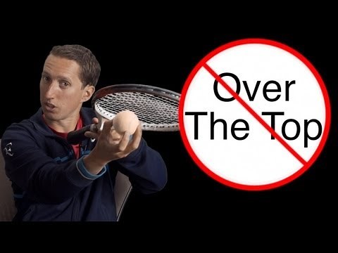 "Over the Top" Myth Busted! Tennis Topspin Lesson - How to Hit Topspin - Forehand or Backhand