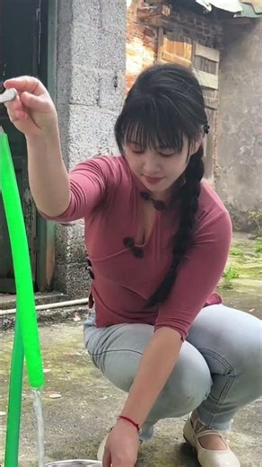 She can do farm work do laundry and cook but she is not good at speaking and not smart eno