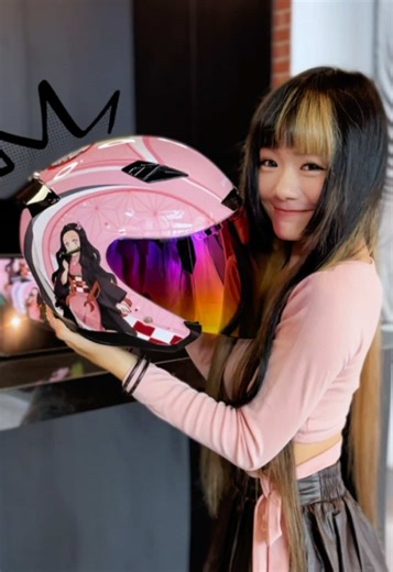 Limited Edition Nezuko Demon Slayer Helmet for Fans