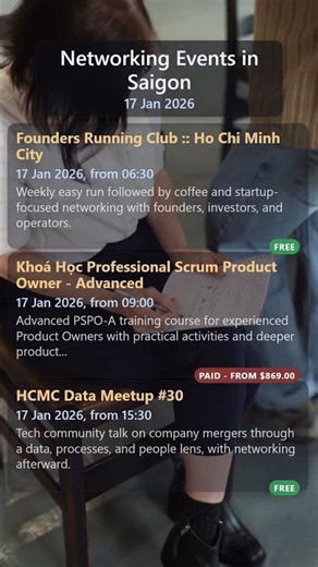 Networking events in Saigon