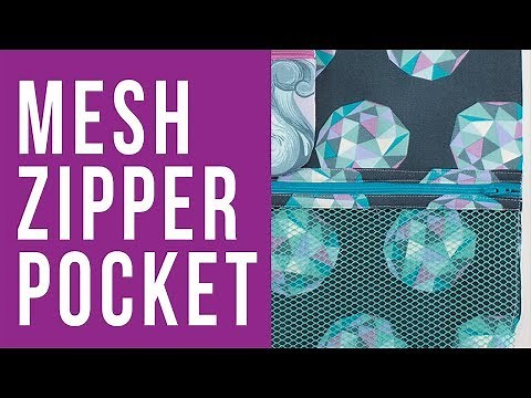 How to Add a Mesh Zipper Pouch to a Bag