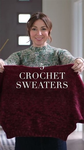 5 crochet sweaters to make this fall! Which one's your favorite?
