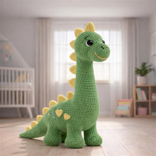 Crochet Dinosaur Pattern PDF | DIY Amigurumi Dino Plush Toy | Easy Beginner Friendly Crochet Pattern| Instant Download - Etsy