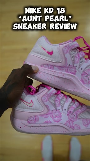 @crosbykicks on Instagram: "Nike KD 18 “Aunt Pearl” Sneaker Review"