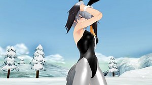 MMD 白い雪のプリンセスは ハシビロコウ