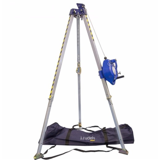 Aluminum anchor tripod kit with fall protection Koala 15M IRUDEK TRIP 11