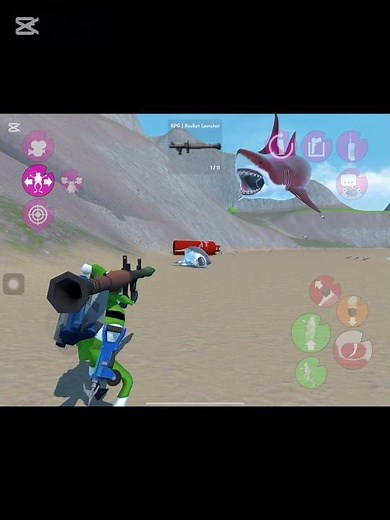 Defeating the red megalodon in amazing frog!