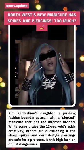 North West’s SHOCKING Pierced Manicure & Spikes! 💅 #NorthWest #KimKardashian