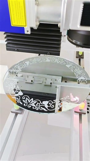 LED Mirror Laser Engraving Machine glass mirror laser engraving equipment for glass solution
