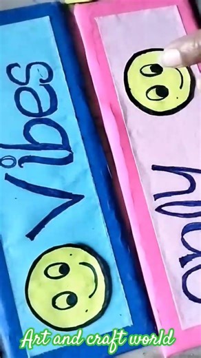 For positive vibe make a wall hanging only from colour paper#shorts #simple #easy #diy #unique 💚