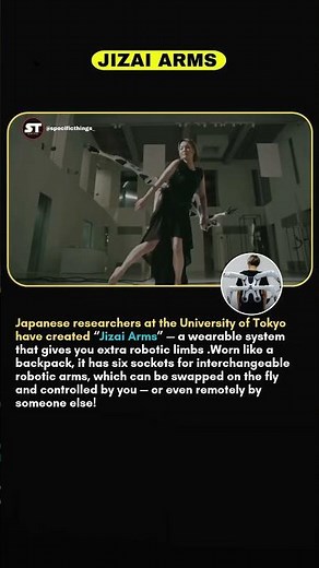 Humans With EXTRA Arms? Japan’s Futuristic Jizai Arms! #factshorts #shortsfeed #viralshorts