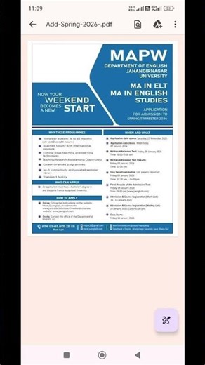 Admission going on at #dhakauniversity