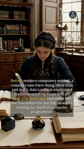 Ada Lovelace, the Enchantress of Numbers, wrote the first computer program. #historyfacts #didyouknow #knowledgeispower | The World Stream