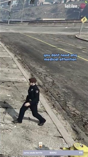 roleplaying a clumsy cop
