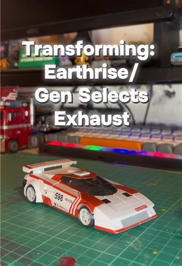 Transforming: Transformers Earthrise/Generations Selects Exhaust - Earthrise- and this figure specifically- bring me back to a very specific time of my collecting journey. During Covid I was fully becoming obsessed with our beloved Robots in Disguise and I remember seeing this guy and Greasepit leak through some listings on eBay and I got so excited and immediately hopped on TFWiki back when I didn’t know anywhere near as much about Transformers as I do now. I miss feeling that way- but I’ll alw
