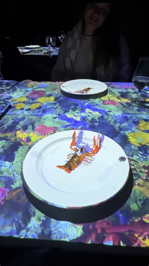 Cleveland Foodie on Instagram: "There's a new fun and exciting interactive dining experience in Cleveland, Ohio. @le.petitchef is a new experience being offered at the Metropolitan at the 9 @the9cle in Downtown Cleveland, and I was so excited to check it out. ✨ AMBIANCE The ambience is dimly lit. Tables are arranged in either four tops or two tops. Projectors are installed above each plate, creating an immersive dining experience involving a tiny chef that works around the table to prepare each 