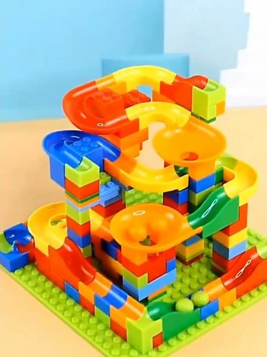 mainan Lego marble race run