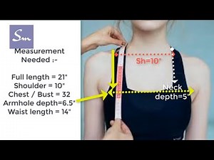 Easy DIY : Camisole / Chemise / Strap Top / shift dress Cut & sew, Measurement, Pattern & Sewing