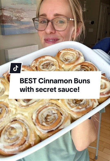 These are the best Cinnamon Buns you’ll ever make! The perfect weeknight baking project. Recipe l1nk in bio. #cinnamonbunrecipe #bestcinnamonrolls #bestcinnamonrollrecipe #bestcinnamonrollsever