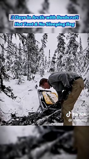 Surviving in the Arctic: Bushcraft Hot Tent Adventure