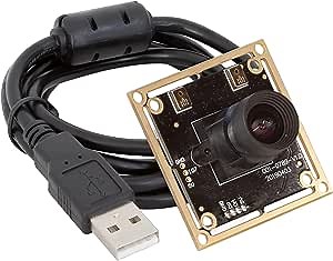 Arducam HD Wide Angle USB Camera Board, High Frame Rate 30fps@5MP HDR Video Webcam 1/2.8” IMX335 UVC Camera Module with Microphones