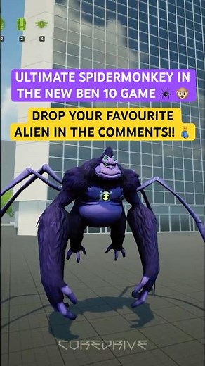 Ultimate Spidermonkey in the new Ben 10 game 🔥 #ben10 #ben10omniverse #ben10alienforce