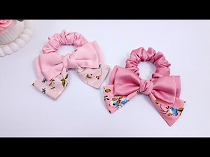 How to Craft a CUTE Scrunchie with Bows | Beginner-Friendly DIY!