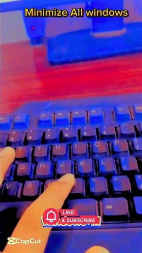 Minimize All Windows Instantly! 🖥️ Windows Shortcut Key #shorts