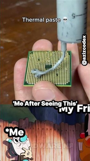 Termal Paste On CPU !! #coding #programming #python #shorts