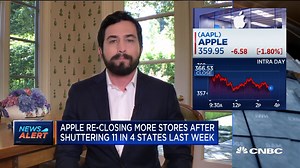 Apple will temporarily close seven stores in Houston, bringing total re-closed stores to 18