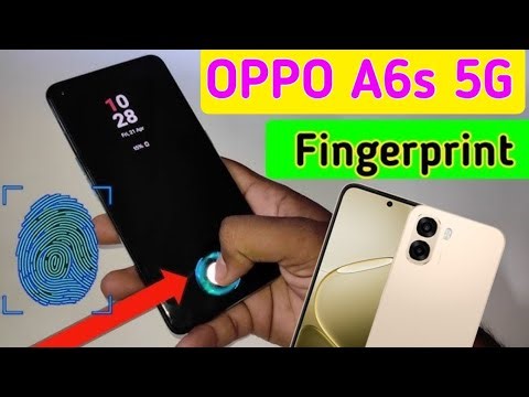 How to set fingerprint lock in oppo s6s 5g | oppo a6s me in display fingerprint lock settings ?
