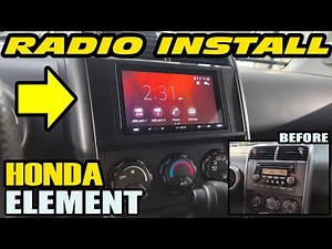 HONDA ELEMENT SONY RADIO INSTALL - HOW TO