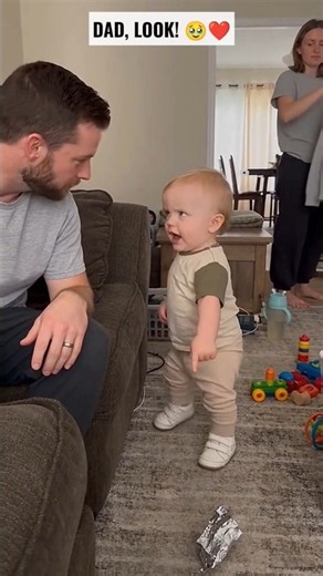 😱Dad Did THIS… and Baby’s Reaction Is TOO CUTE! 🥹❤️ #Shorts #viral #trending #father #baby #love