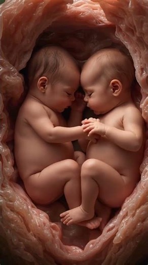 Twin Baby Inside Belly 🤰 | Magical Kicking Moments #pregnancy #shortvideo #shorts