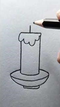 Satisfying Candle Drawing Tutorial #drawing #relaxing #art