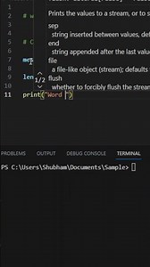 How to count word in a sentence in python? #python #shorts #pythonshorts #pythonprogramming