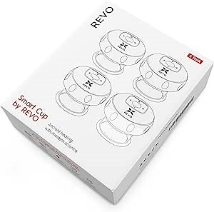 REVO The Original 4-in-1 Smart Cupping Therapy Massager, Red Light Therapy for Targeted Pain Relief, Knots, Aches, Muscle Soreness, Circulation & Tighter Skin, Portable Cupping Kit (Four Pack)