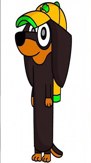 How To Draw Snickers from Bluey 🐶 | Easy Step-by-Step Drawing for Kids #Shorts