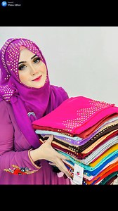 Gold metal studs cotton hijab price 380 taka only 28 colors available | Eziclick