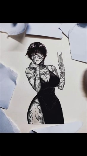 Drawing the ULTIMATE Muscle Mommy: Maki Zenin!🫣| #artwork #jjk #igreach #igtrens #animedrawing