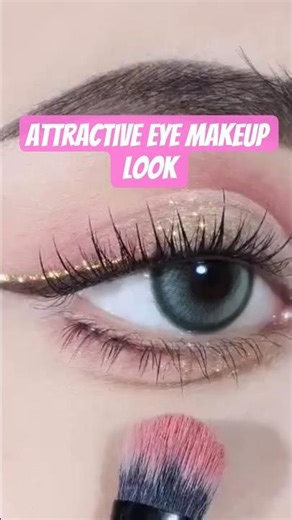 Easy & attractive eye makeup tutorial 👀. follow for more 🫶🏻. #youtubeshorts #eyemakeuptutorial