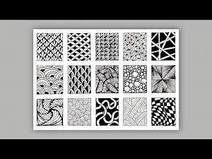 24 easy zentangle patterns for beginners