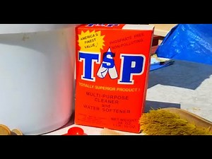 Cleaning STUCCO w/TSP and Laundry Detergent