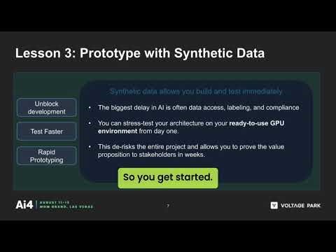 The Fast Lane to AI: Prototype with Synthetic Data | Lesson 3