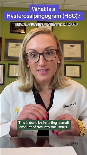 What Is a Hysterosalpingogram (HSG)? with Dr. Katherine L. Palmerola of IVFMD