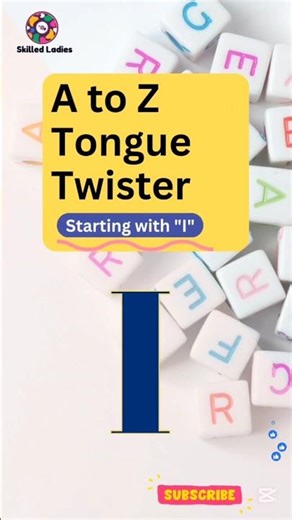 A to Z Tongue Twister Challenge – Letter I | English Accent Practice (British vs American)