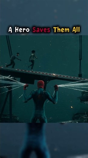 Spider-Man Miles Morales Saves Everyone on the Falling Bridge